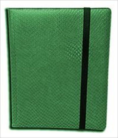 Legion 20 Page Side Loading Pro-Binder: Green (Dragon-Hide Textured) [並行輸入品]