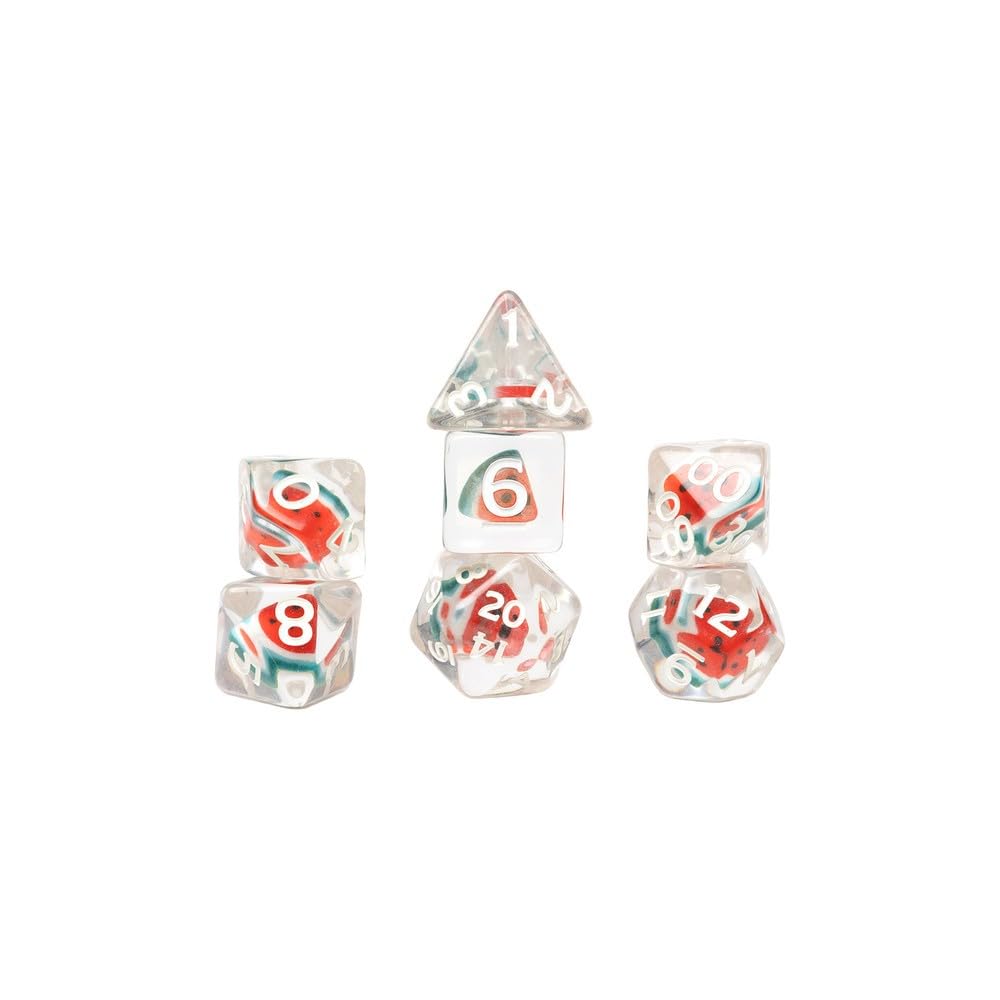 Sirius Dice 7-Set Fruit Dice: Watermelon