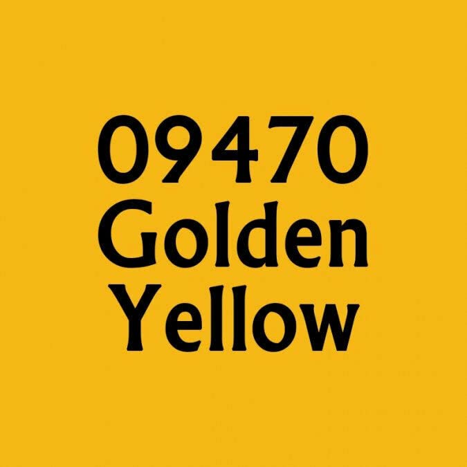 Golden Yellow Acrylic Reaper Master Series Hobby Paint .5oz Dropper Bottle Reaper Miniatures