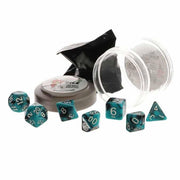 Reaper Miniatures REM19060 Pizza Dungeon Dual Dice Teal & Black