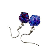 Chessex 54210 Nebula Nocturnal Mini-Poly D20 Hook Earrings, Twilight (Pair)