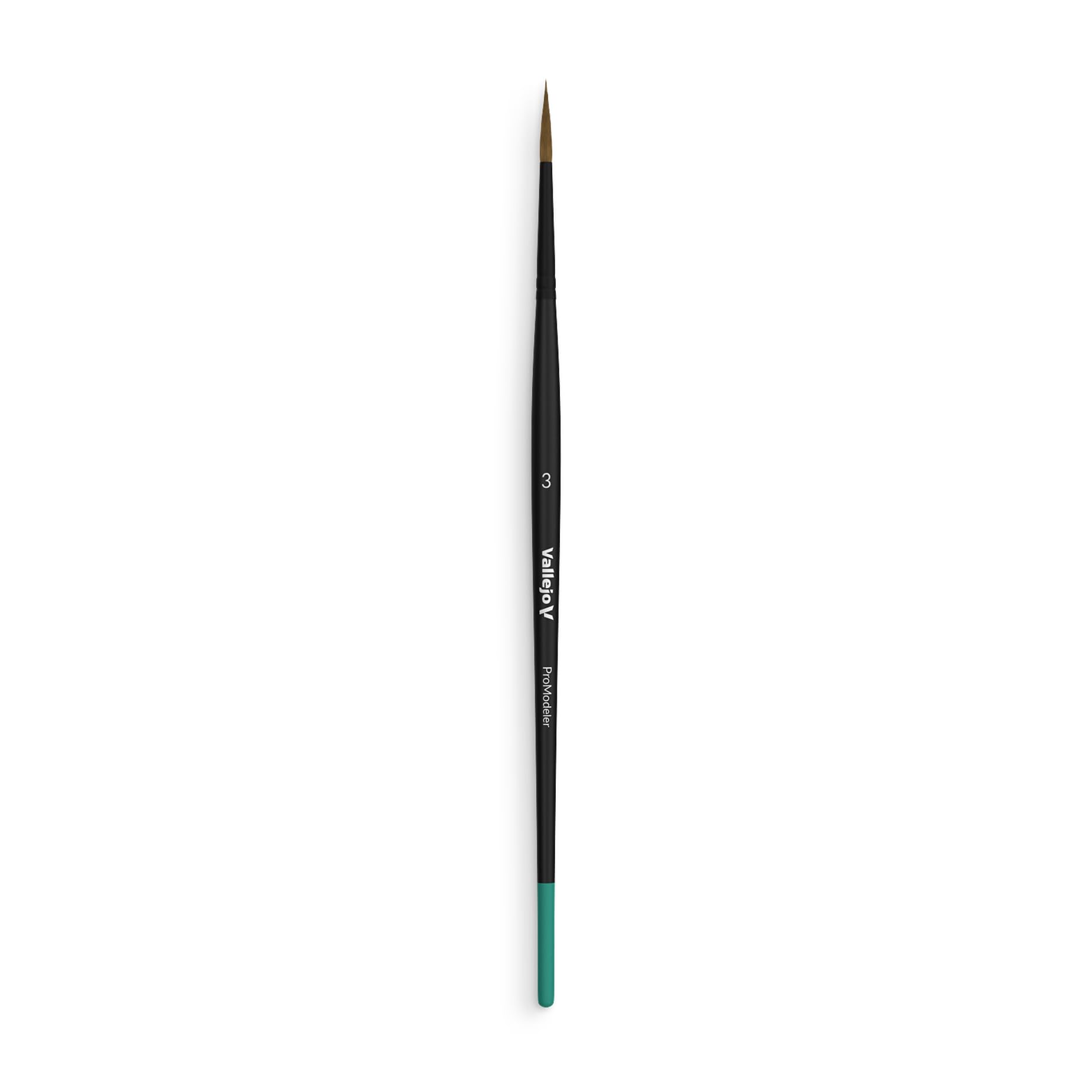 Vallejo Pro Modeler B01003 Natural Hair Round Brush No. 3