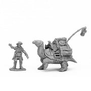 Mini - Reaper Bones Black 44053 Dreadmere Merchant Giant Tortoise & Drayman (2ct)