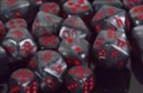 Polyhedral 7 Dice Set Velvet Black w/Red CHX27478