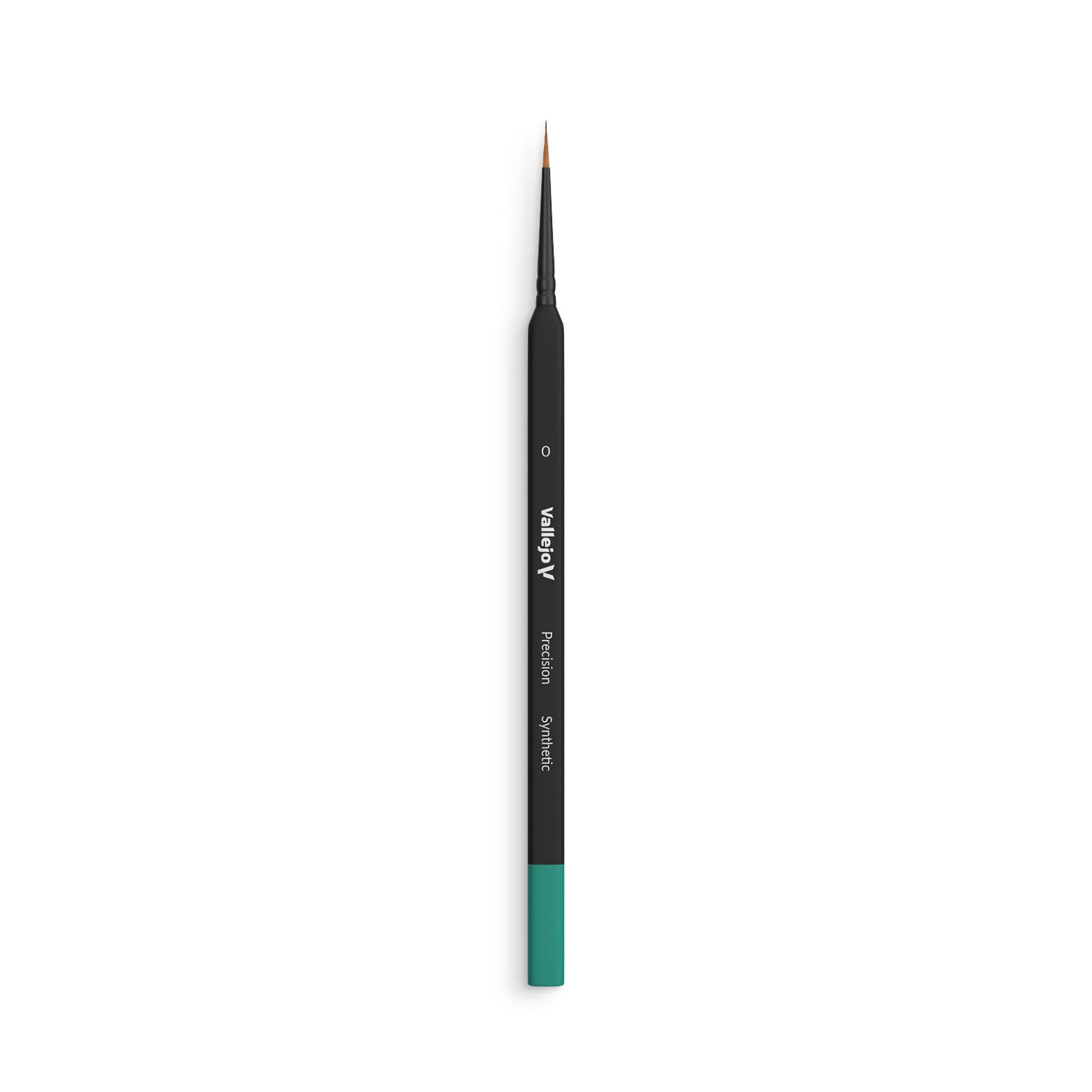 Vallejo Precision B03000 Round Synthetic Brush, Triangular Handle No. 0