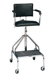 Adjustable high-boy whirlpool chair with belt, 3" casters - Specify Color