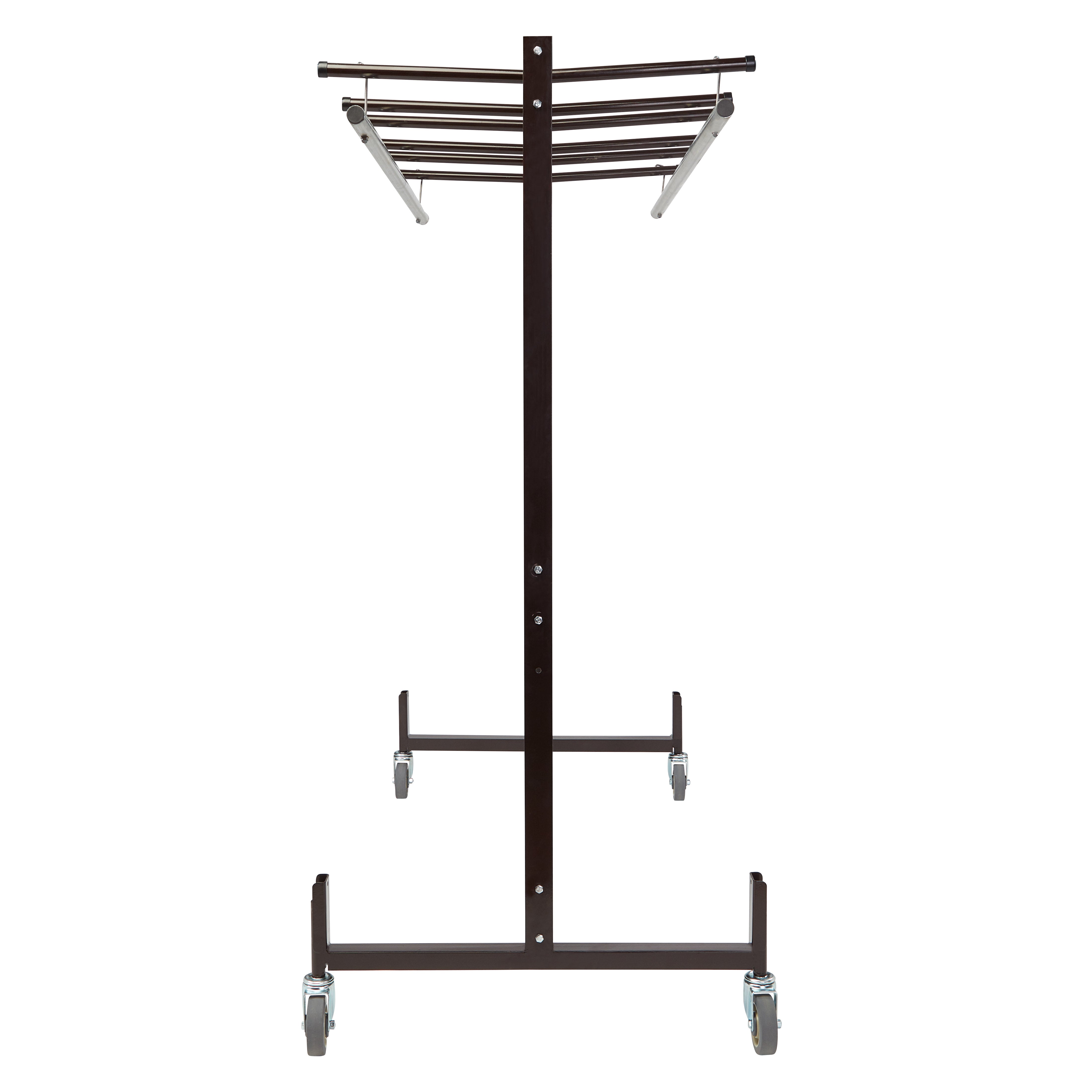 NPS® Table & Chair Storage Truck with Checkerette Bars, Frame Color: Brown