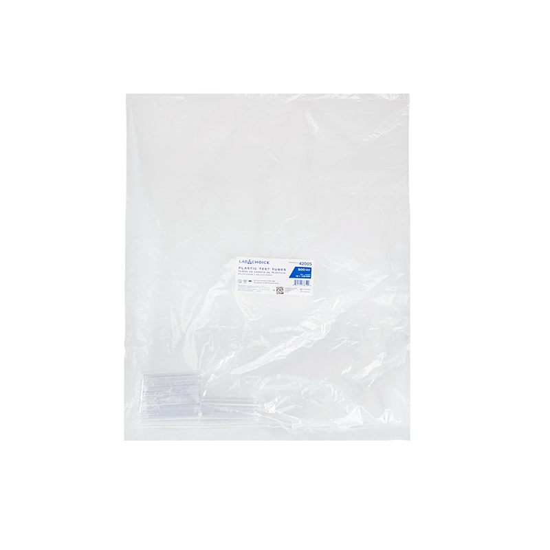 Plastic Test Tubes, Polystyrene (PS), 16 x 100 mm - 500 pcs per Bag/2 Bags per Case
