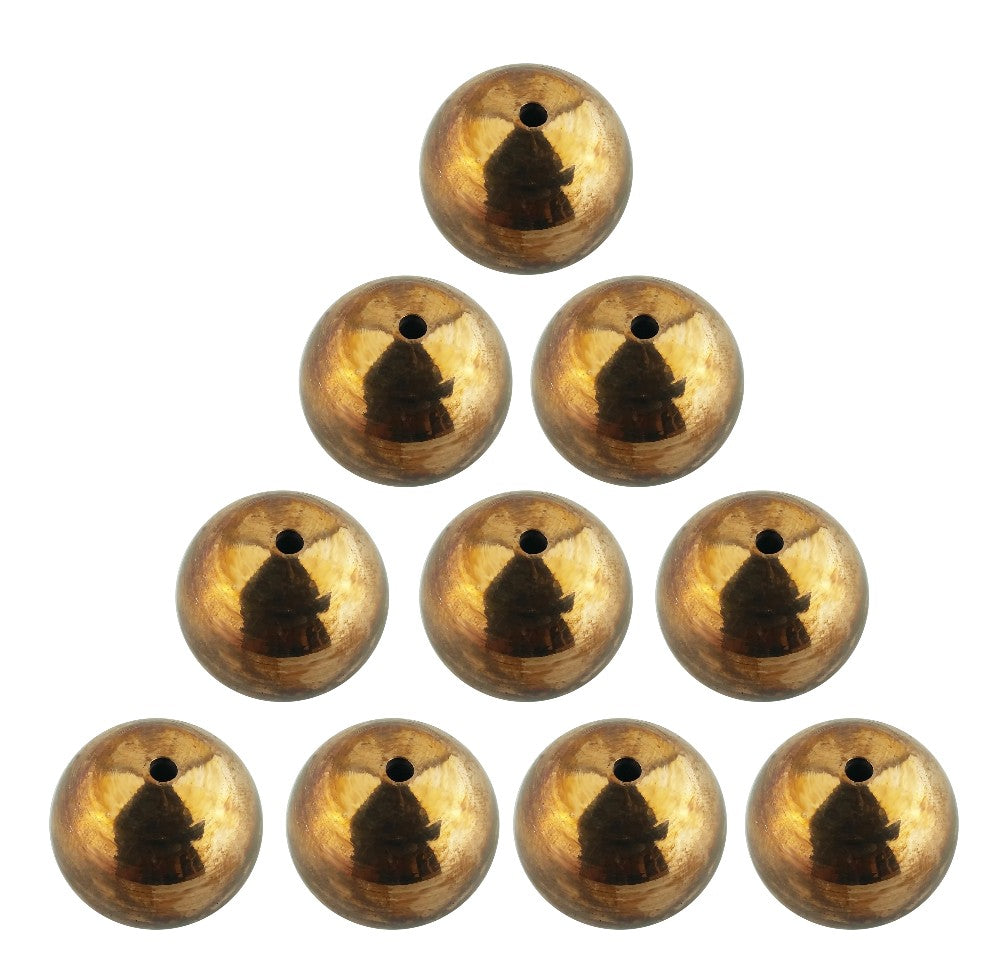 Physics Ball, Copper, 1" Diameter, Drilled, Pack of 10