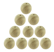 Physics Ball, Wood, 1" Diameter, Drilled, Pack of 10