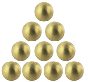 Physics Ball, Brass, 1" Diameter, Solid, Pack of 10
