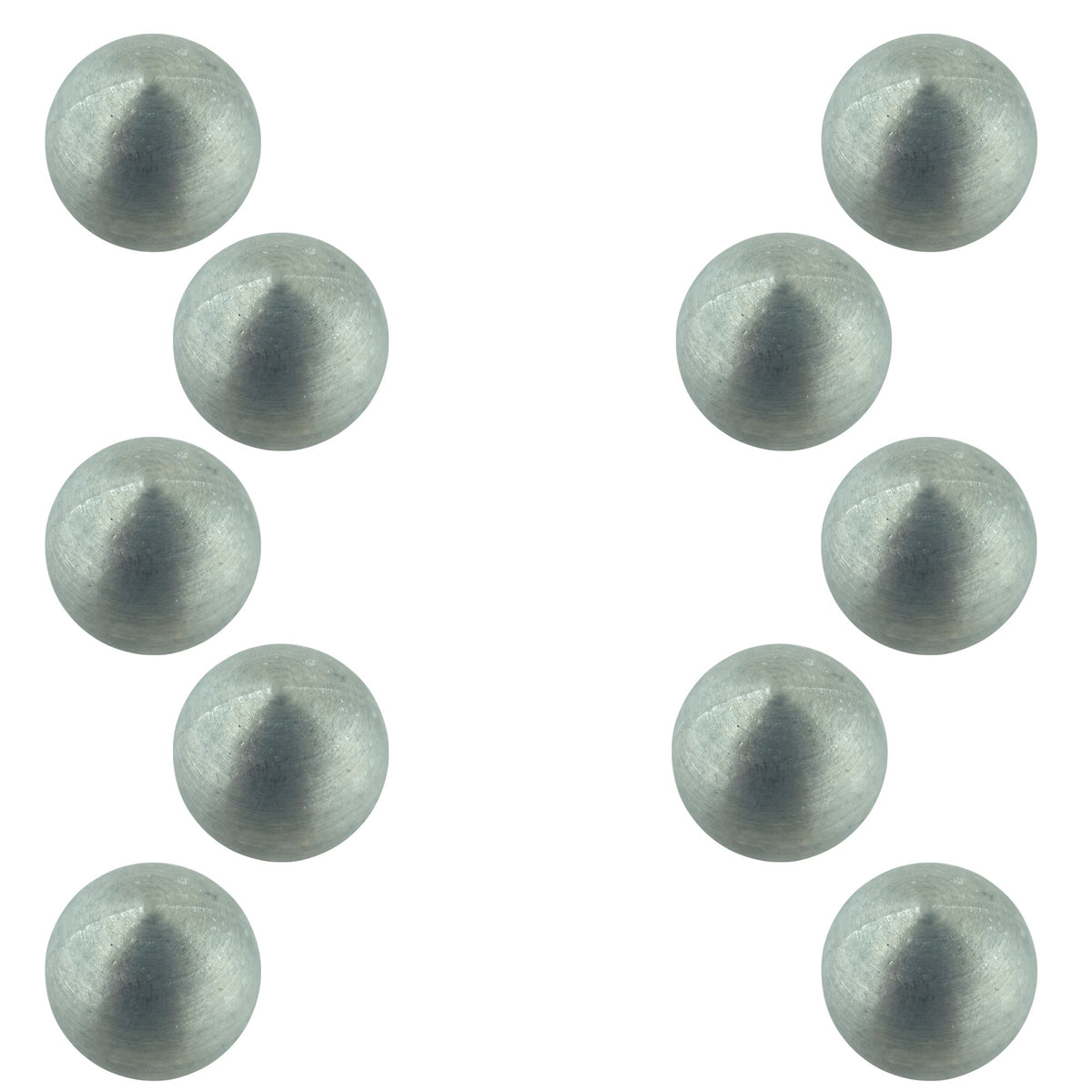 Physics Ball, Zinc, 1" Diameter, Solid, Pack of 10