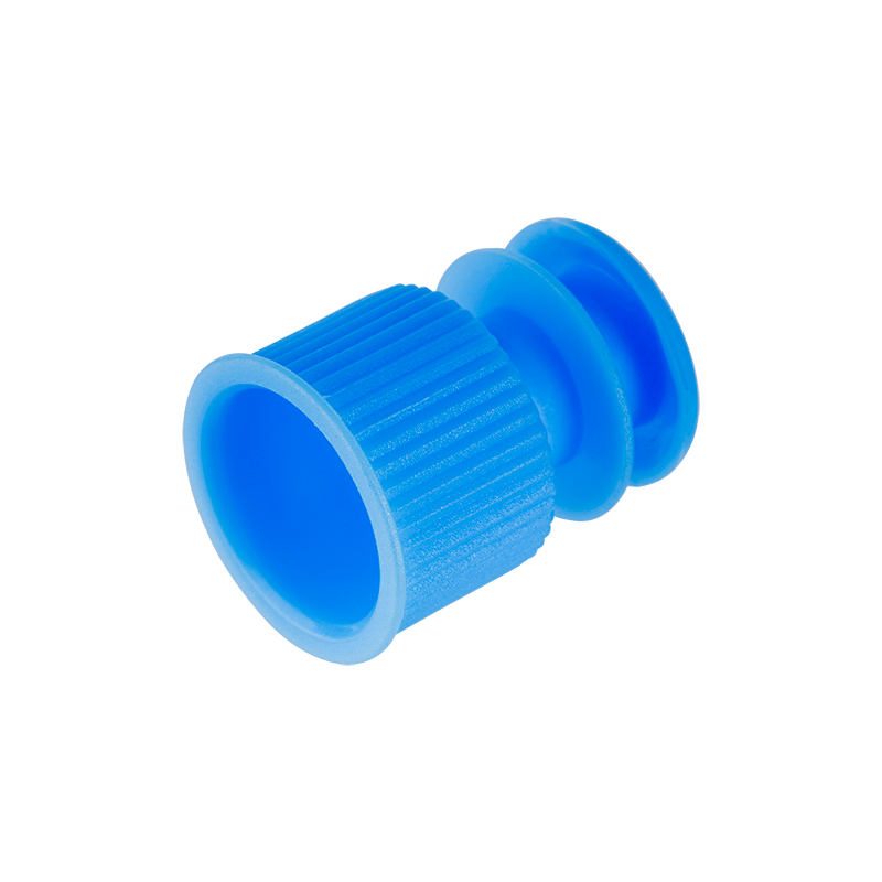 Flange Plug Cap, Blue, for 13 mm Test Tube - 1000 pcs per Bag/10 Bags per Case