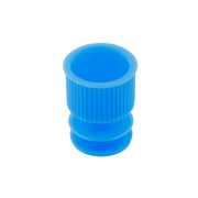 Flange Plug Cap, Blue, for 16 mm Test Tube - 1000 pcs per Bag/10 Bags per Case