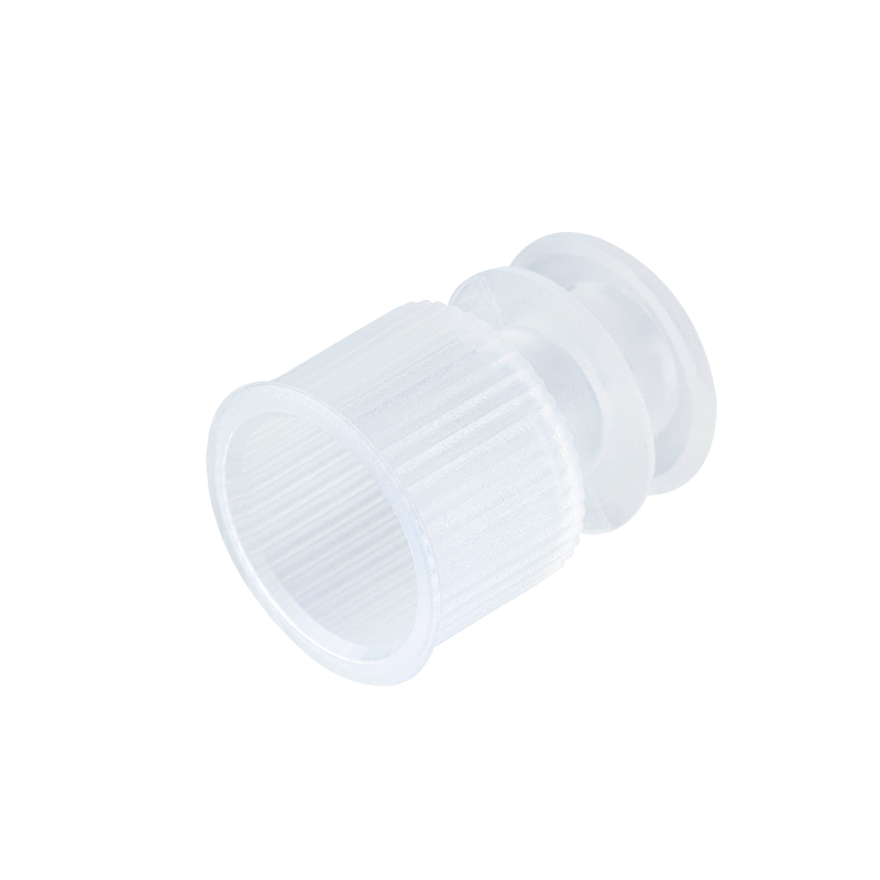 Flange Plug Cap, Transparent, for 12 mm Test Tube - 1000 pcs per Bag/10 Bags per Case
