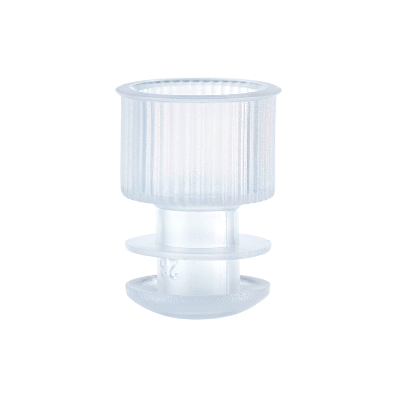 Flange Plug Cap, Transparent, for 13 mm Test Tube - 1000 pcs per Bag/10 Bags per Case