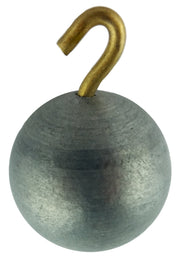 Physics Ball, Zinc, 1" Diameter, Hooked, Pack of 10