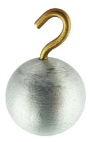 Physics Ball, Aluminum, 1" Diameter, Hooked, Pack of 10