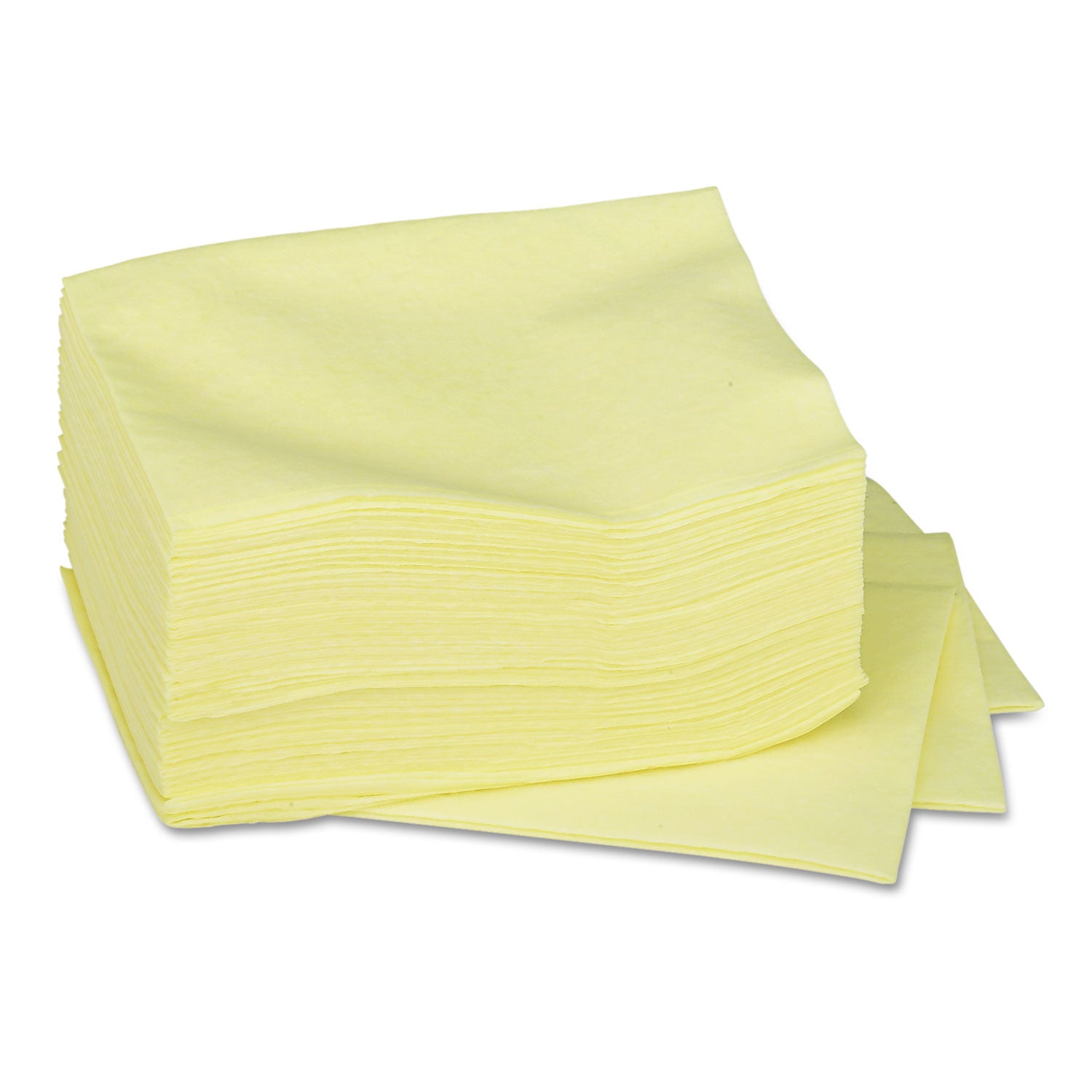 Brawny&reg; Professional Disposable Dusting Cloths - 24" Length x 17" Width - Moisture Resistant, Soft, Strong - Yellow - 50 / Pack