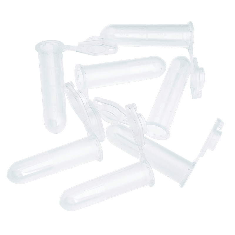 Microcentrifuge Tubes, PP, Sterile, 2 mL - 1000 pcs per Bag/10 Bags per Case