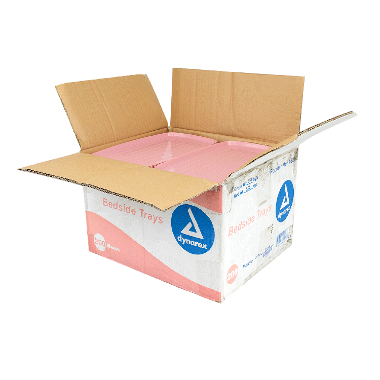 Bedside Tray, 6" x 10", Mauve - 200 pcs per Case