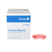 Emesis Basin 9" 500cc Capacity Graduated in 100cc Increments, Mauve - 250 pcs per Case