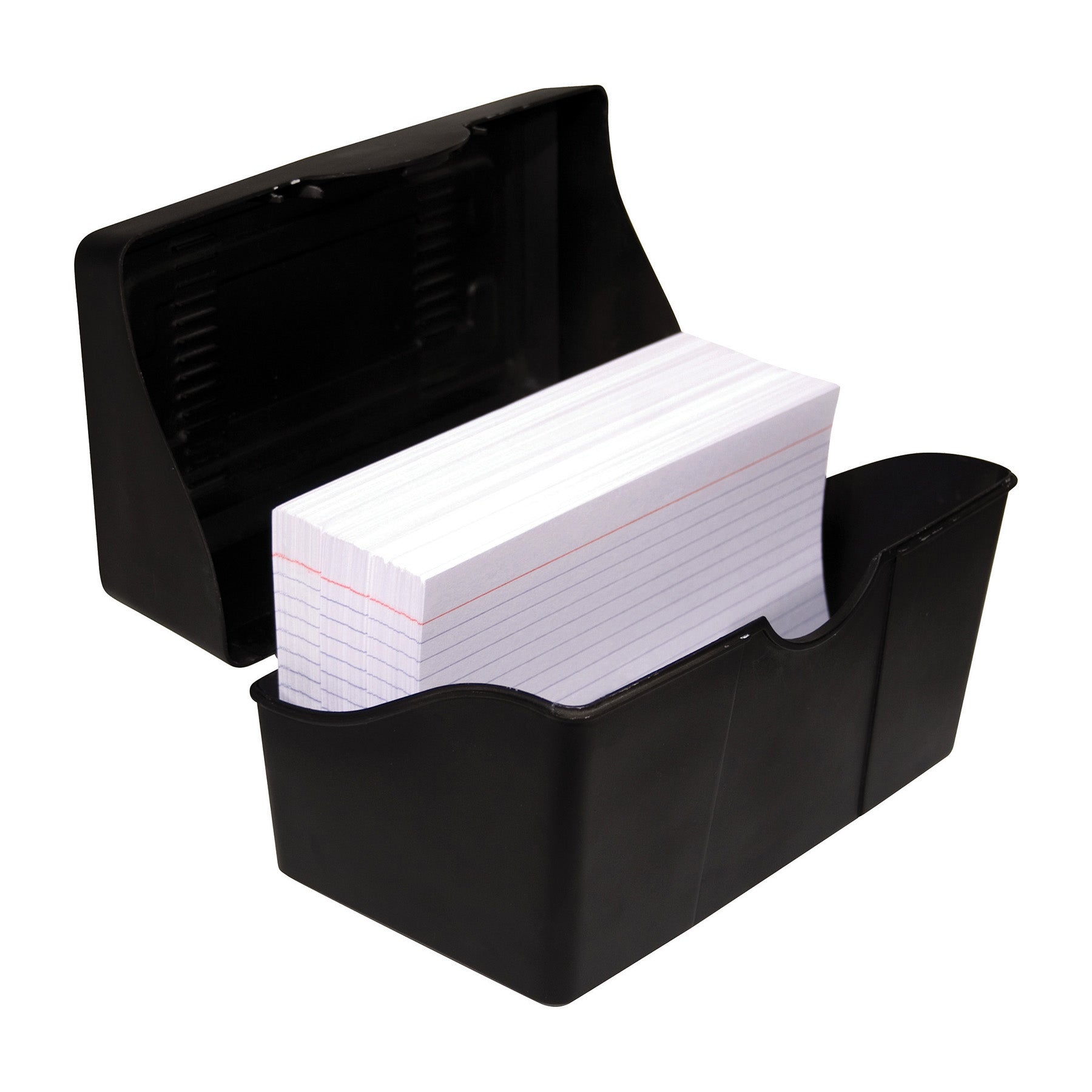 Black Index Card Holder, 4" x 6"
