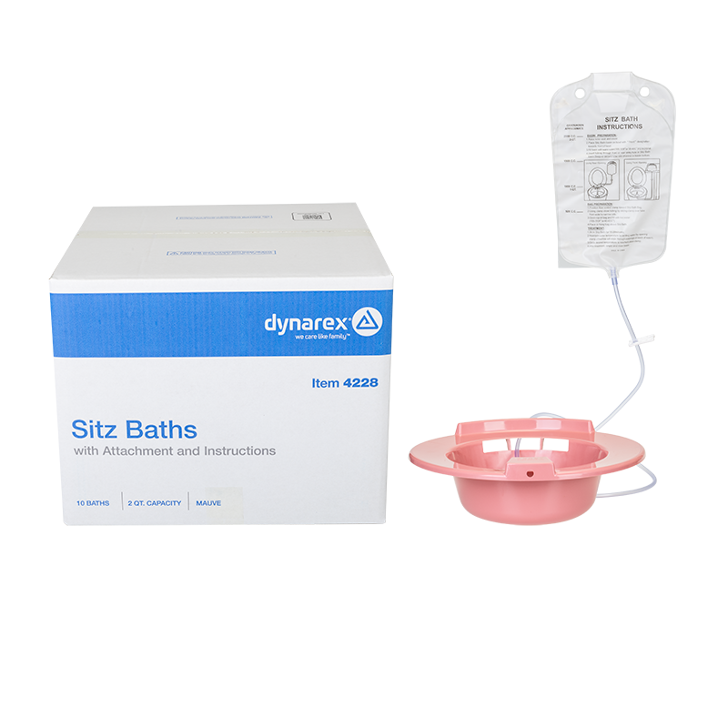 Sitz Bath w/ Attachment & Instructions, 2 qt., Mauve - 10 pcs per Case