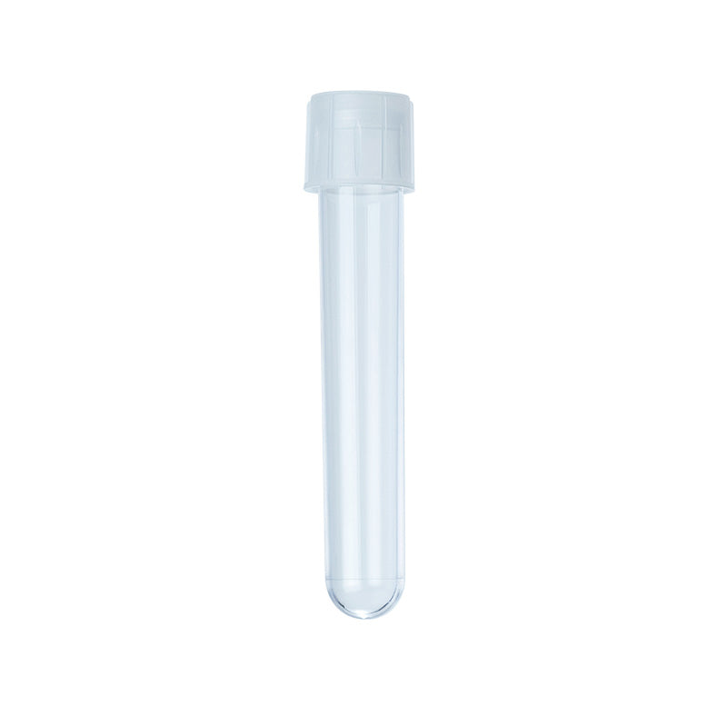 Culture Tube w/Dual Position Cap, PS, Without Graduated Markings, peel pack, 12 x 75 mm - 500 pcs per Case, individually wrapped