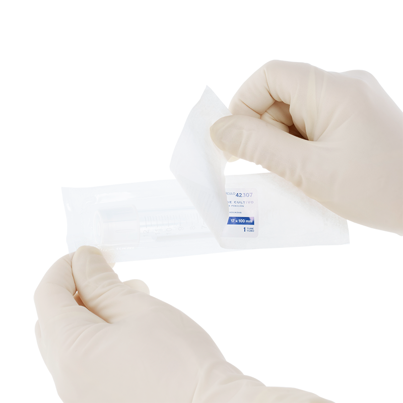 Culture Tube w/Dual Position Cap, PS, With Graduated Markings, peel pack, 17 x 100 mm - 500 pcs per Case, individually wrapped