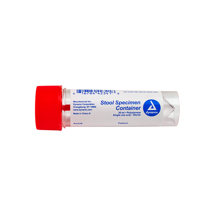 Stool Specimen Container - Sterile (individually wrapped), 30 mL100 pcs per Case