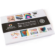 AEM Hi Arts Large Watercolor Paper Pad/Art Sketchbook with Foldover Cover – Heavyweight 140 Pound Acid-Free Paper with Textured Surface – Size: 11