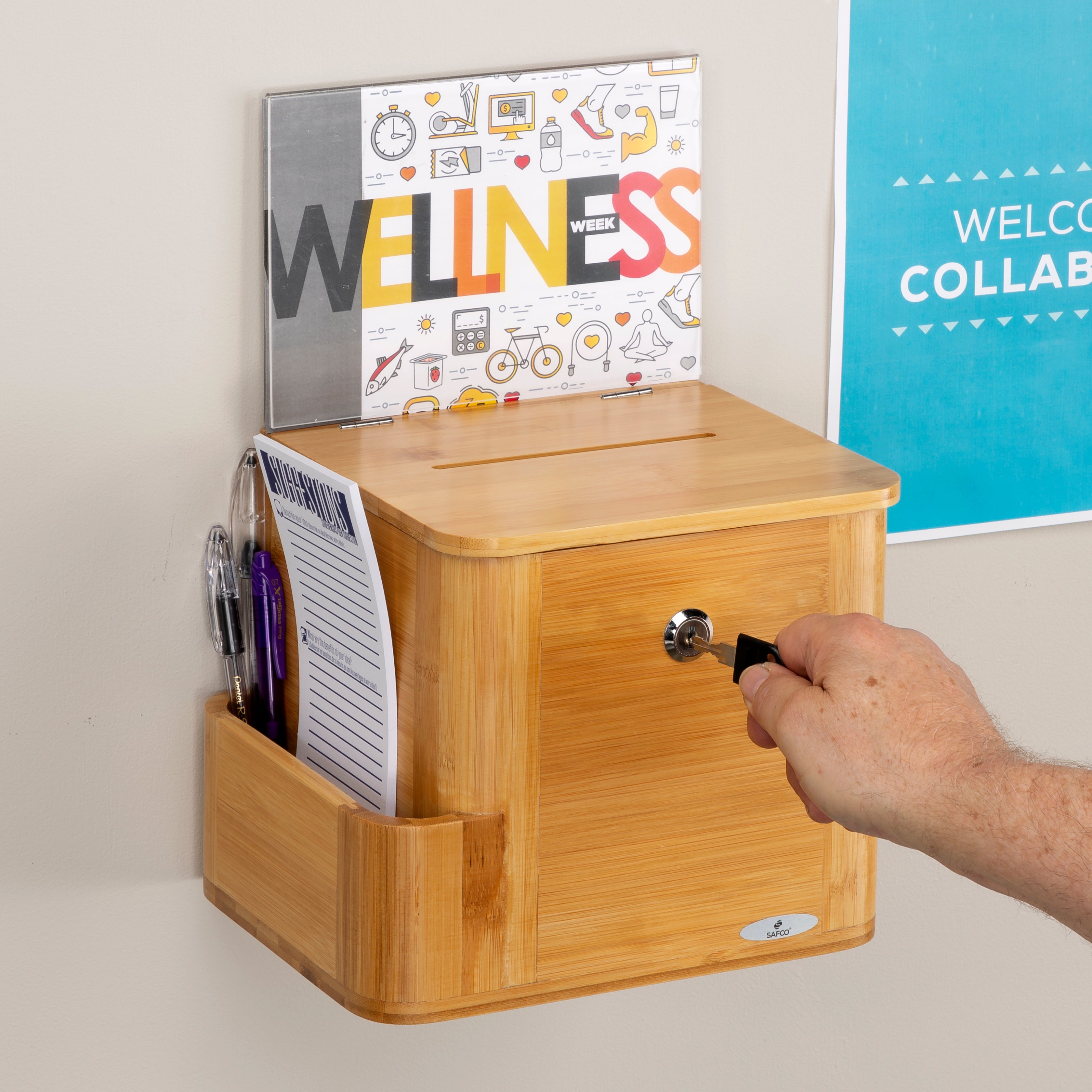 Suggestion Box Bamboo Nat