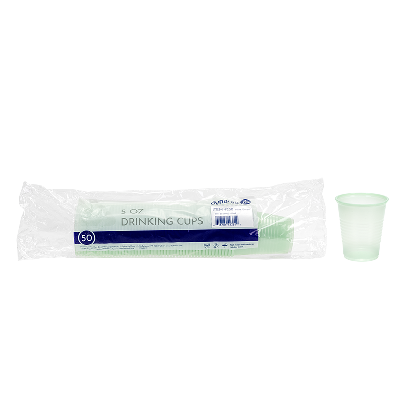 Drinking Cups, 5 oz., Mint Green - 50 pcs per Box/20 boxes per Case