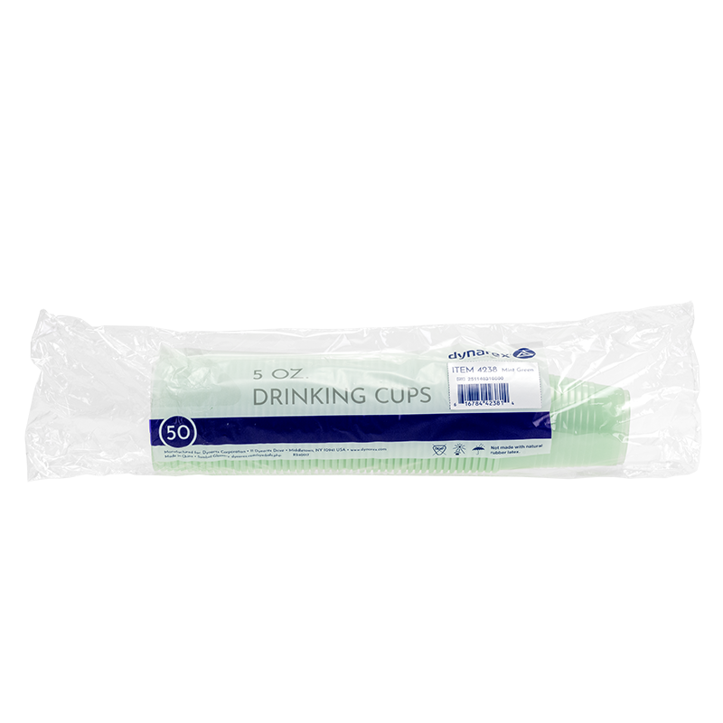 Drinking Cups, 5 oz., Mint Green - 50 pcs per Box/20 boxes per Case