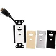 C2G C2G42395 HDMI Inline Extender Decorative Wall Plate w/Interchangeable Covers Faceplate, Multi