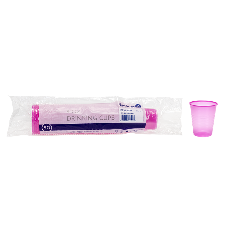 Drinking Cups, 5 oz., Mauve - 50 pcs per Box/20 boxes per Case