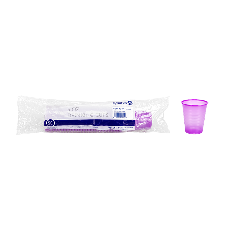 Drinking Cups, 5 oz., Lavender - 50 pcs per Box/20 boxes per Case