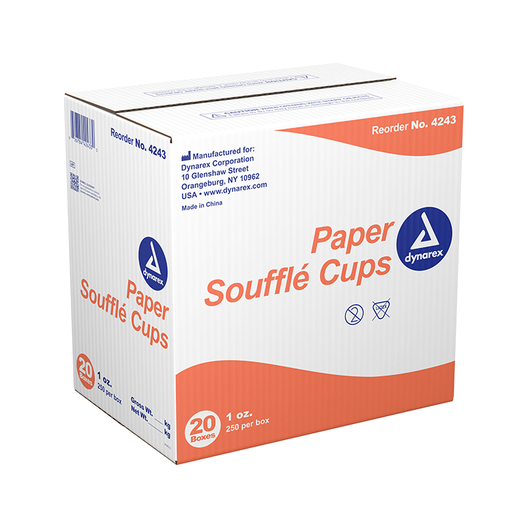 Paper Souffle Cups, 1 oz. - 250 pcs per Box/20 Boxes per Case