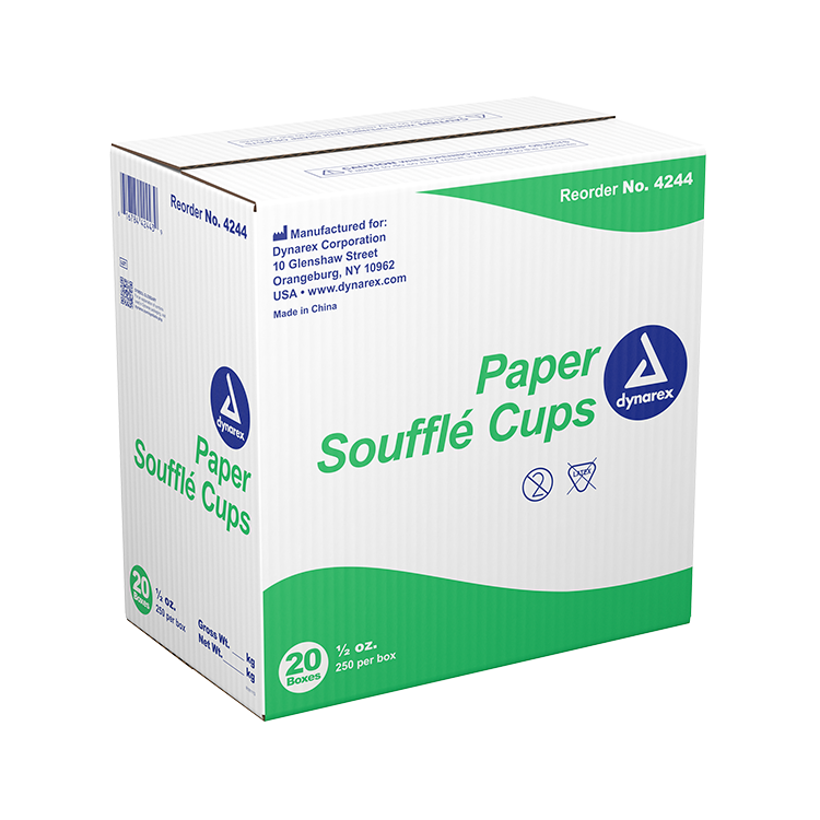 Paper Souffle Cups, .5 oz. - 250 pcs per Box/20 Boxes per Case