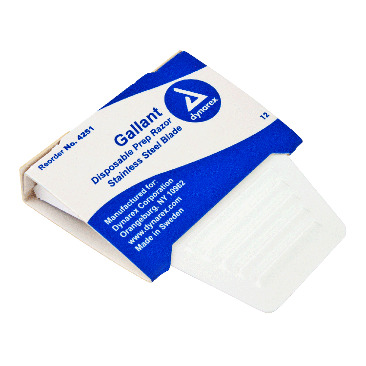 Gallant Disposable Prep Razors - 50 pcs per Box/5 Boxes per Case