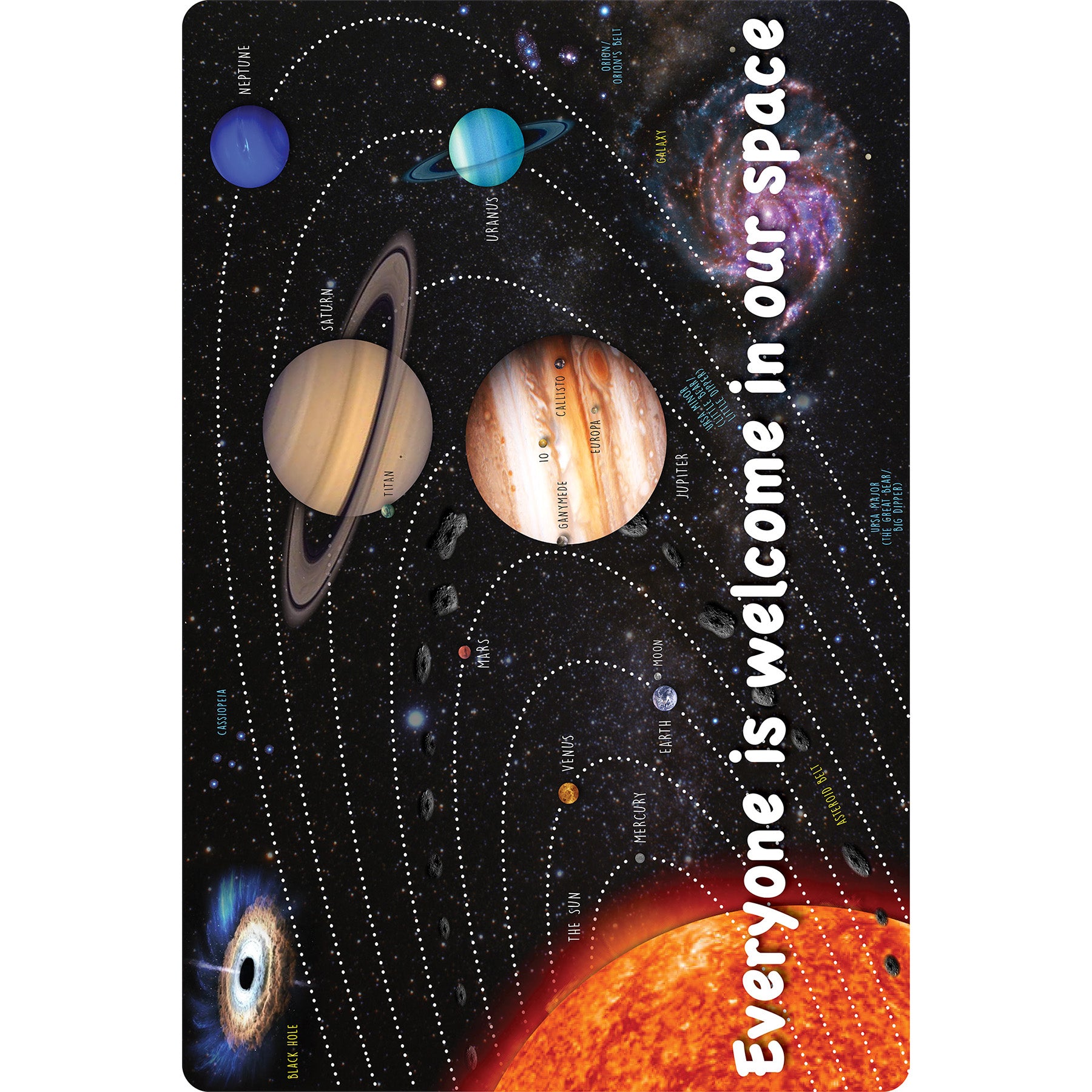 Computer Mouse Pad, 8" x 10", Everyone is Welcome in our Space