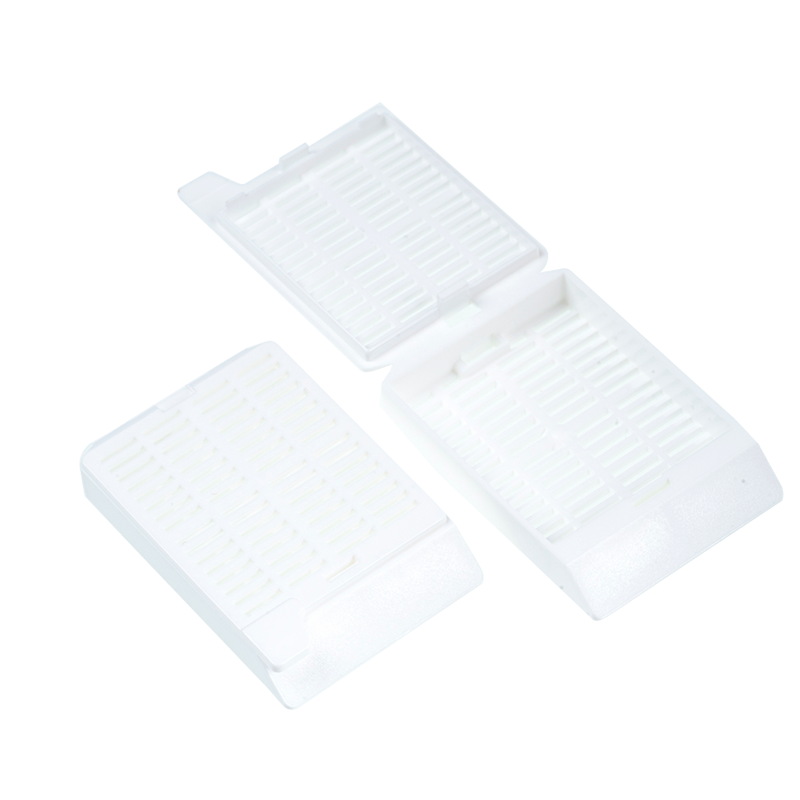 Embedding Cassette, Attached Lid, Histology - 250 pcs per Box/8 Boxes per Case