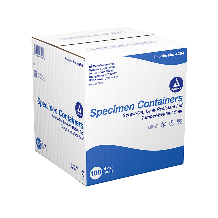 Specimen Containers - Sterile, Bulk, 4 oz. - 100 pcs per Case
