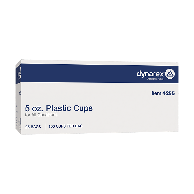 Plastic Cups, 5 oz. - 100 pcs per Box/25 boxes per Case