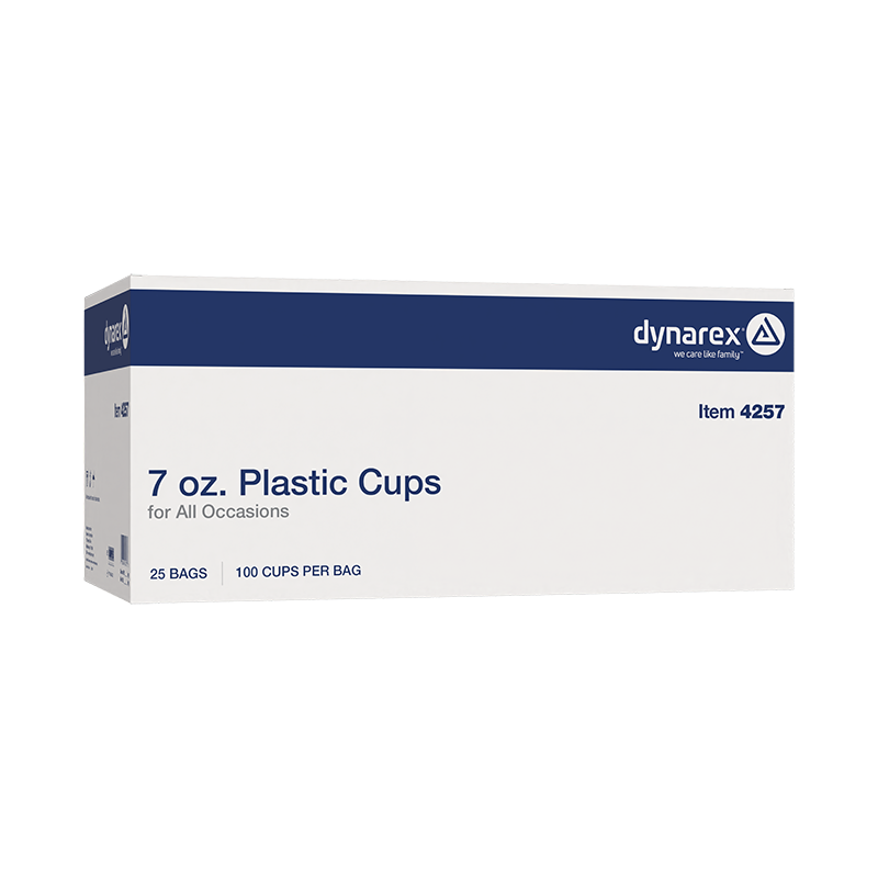 Plastic Cups, 7 oz. - 100 pcs per Box/25 boxes per Case