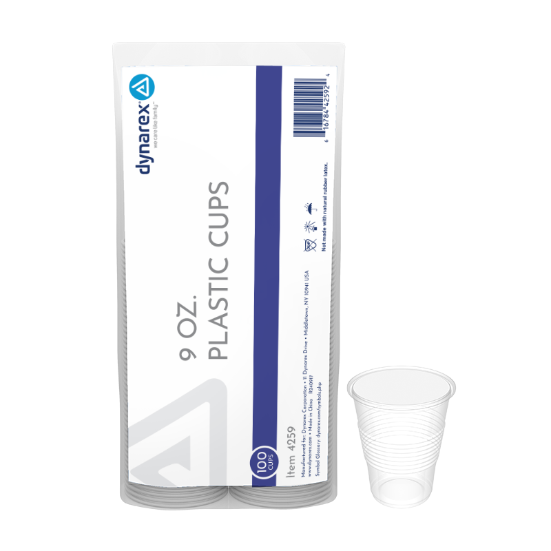 Plastic Cups, 9 oz. - 100 pcs per Box/25 boxes per Case