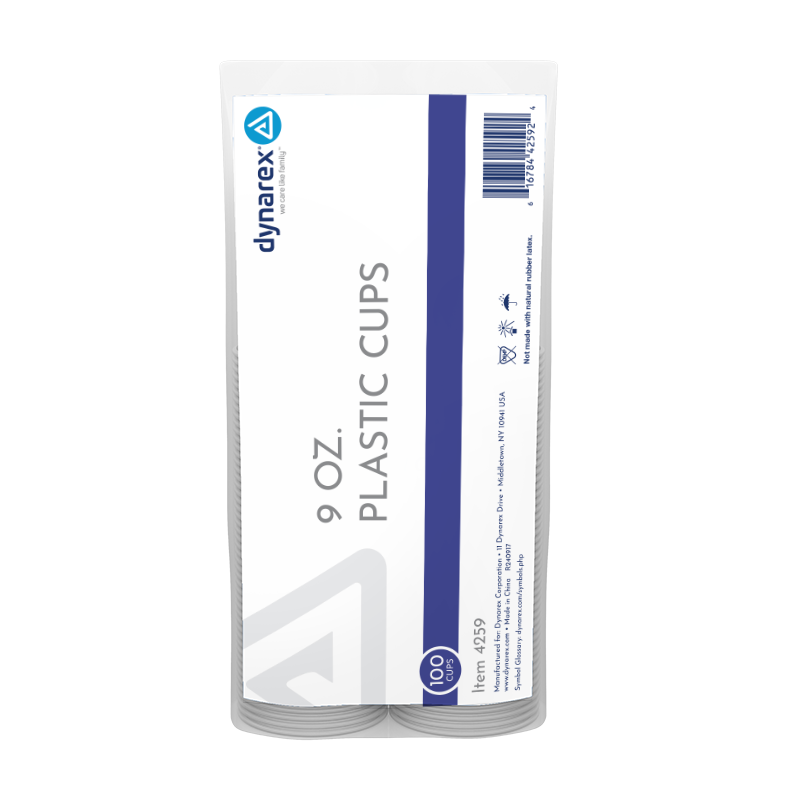 Plastic Cups, 9 oz. - 100 pcs per Box/25 boxes per Case