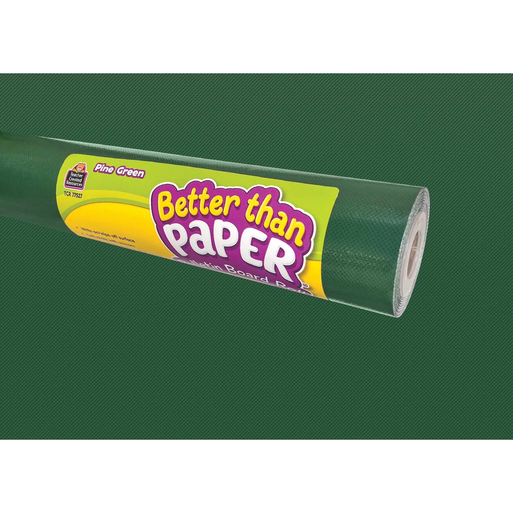 Better Than Paper® Bulletin Board Roll, 4' x 12', Pine Green, 4-Pack