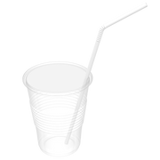Flexible Plastic Drinking Straws, 7 3/4" (Length), 25/400/cs